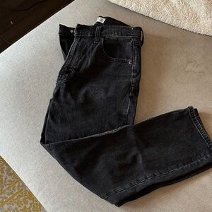 Abercrombie & Fitch Dark Wash Ankle Straight Jeans